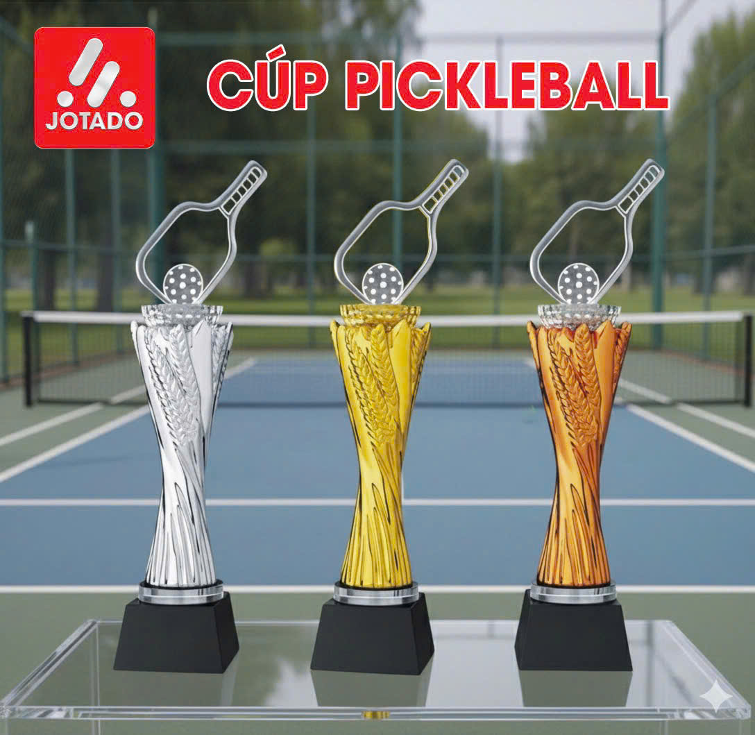 Cúp Pickleball Domin P15 – Thiết Kế Độc Bản, Kim Loại Cao Cấp, Biểu Tượng Chiến Thắng 2026
