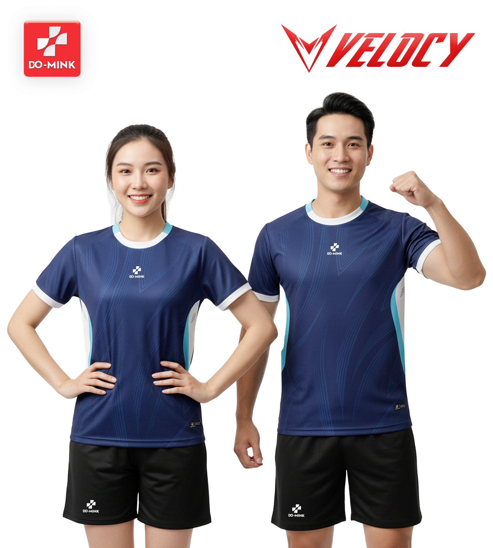 Bộ Quần Áo Bóng Chuyền Domin Velocy – Vải Mè Kim Cao Cấp, Siêu Nhẹ, Thiết Kế Động Lực Học 2026