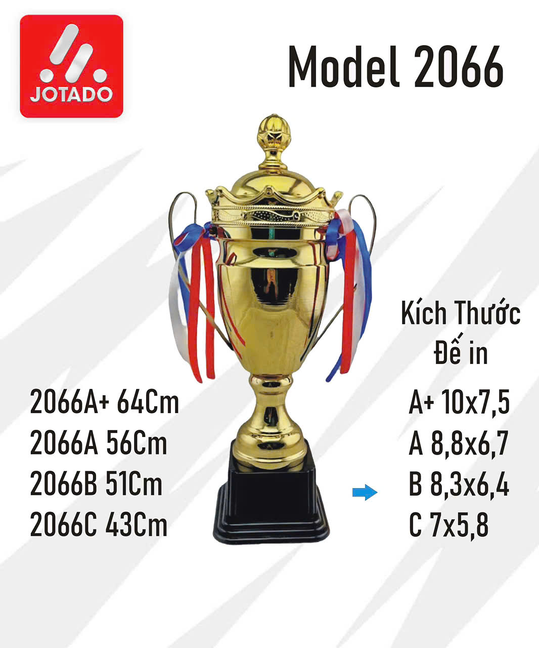 Cúp Thể Thao Domin 2402 – Kim Loại Mạ Vàng Cao Cấp, Thiết Kế Hai Quai Cổ Điển
