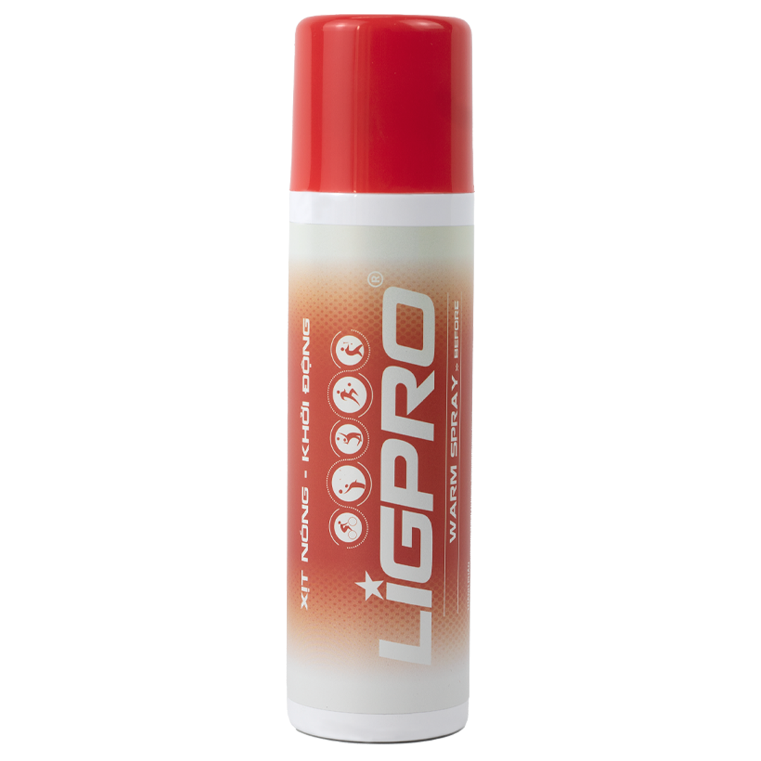 Bình Xịt Nóng Ligpro (200ml) – Làm Nóng Cơ Tức Thì, Giảm Đau, Ngừa Chuột Rút