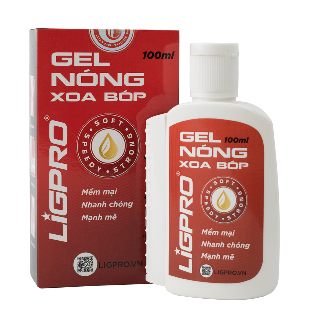 Gel Nóng Xoa Bóp Ligpro (100ml) – Giảm Đau Cơ, Khớp, Hỗ Trợ Khởi Động Trước Thi Đấu