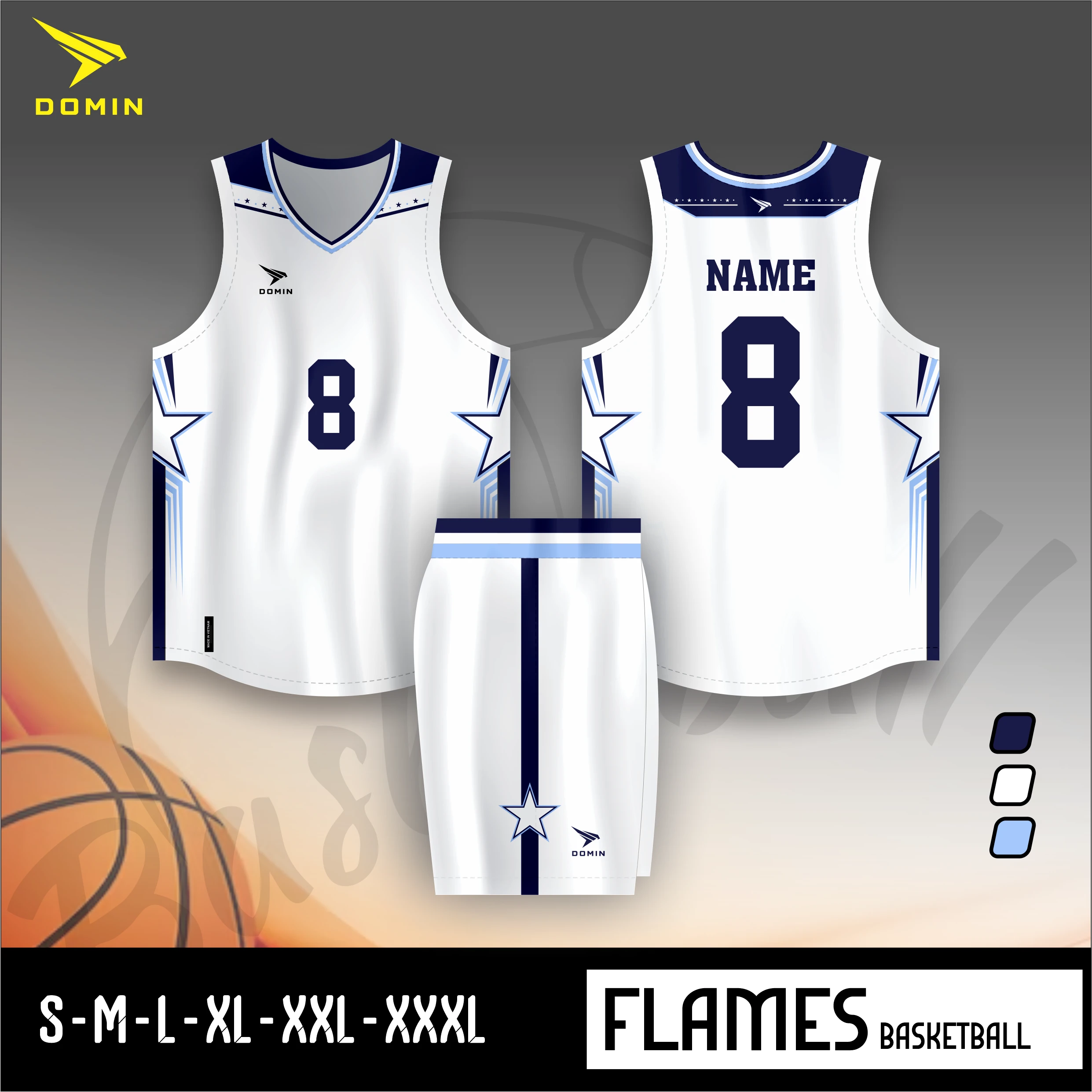 (DOM) ÁO BÓNG RỔ THIẾT KẾ MÃ 01