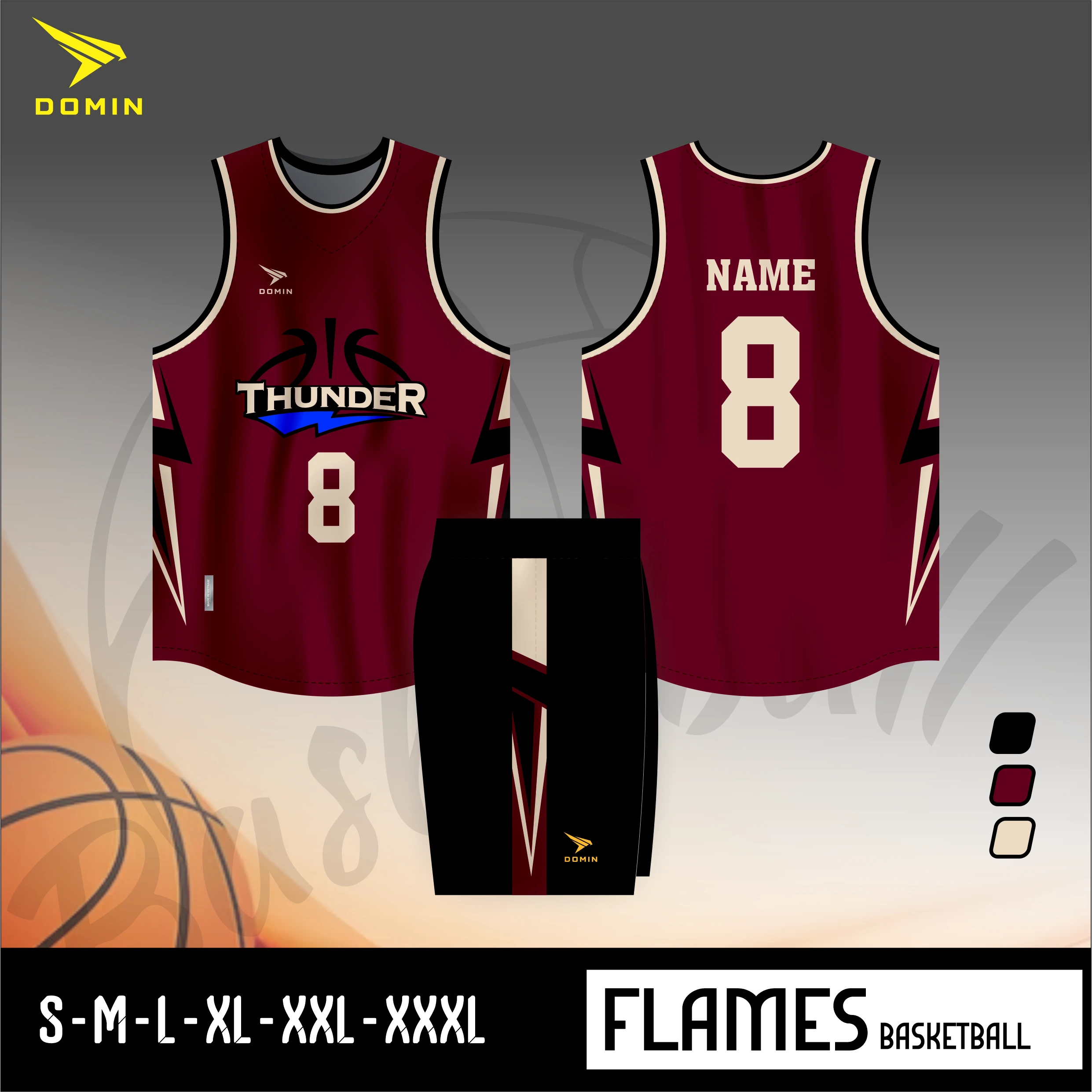 (DOM) ÁO BÓNG RỔ THIẾT KẾ MÃ 03