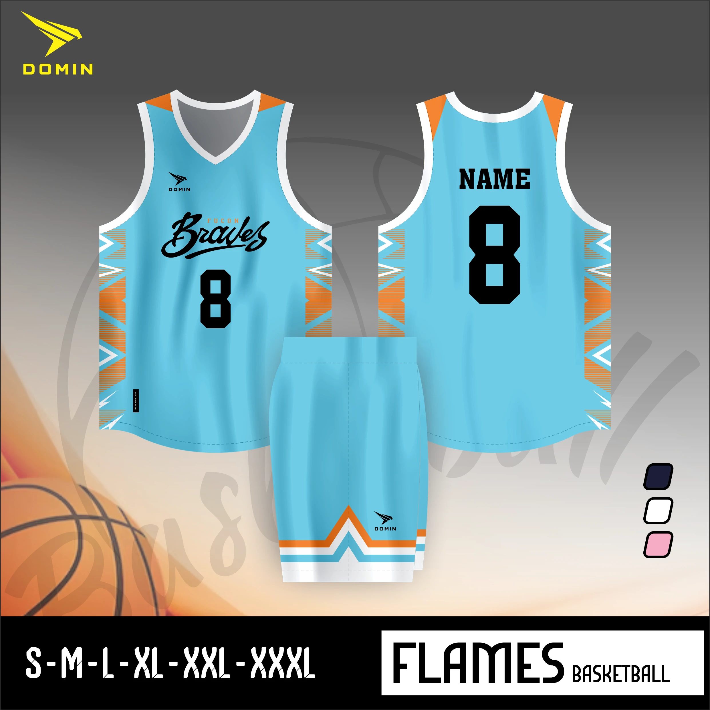 (DOM) ÁO BÓNG RỔ THIẾT KẾ MÃ 04