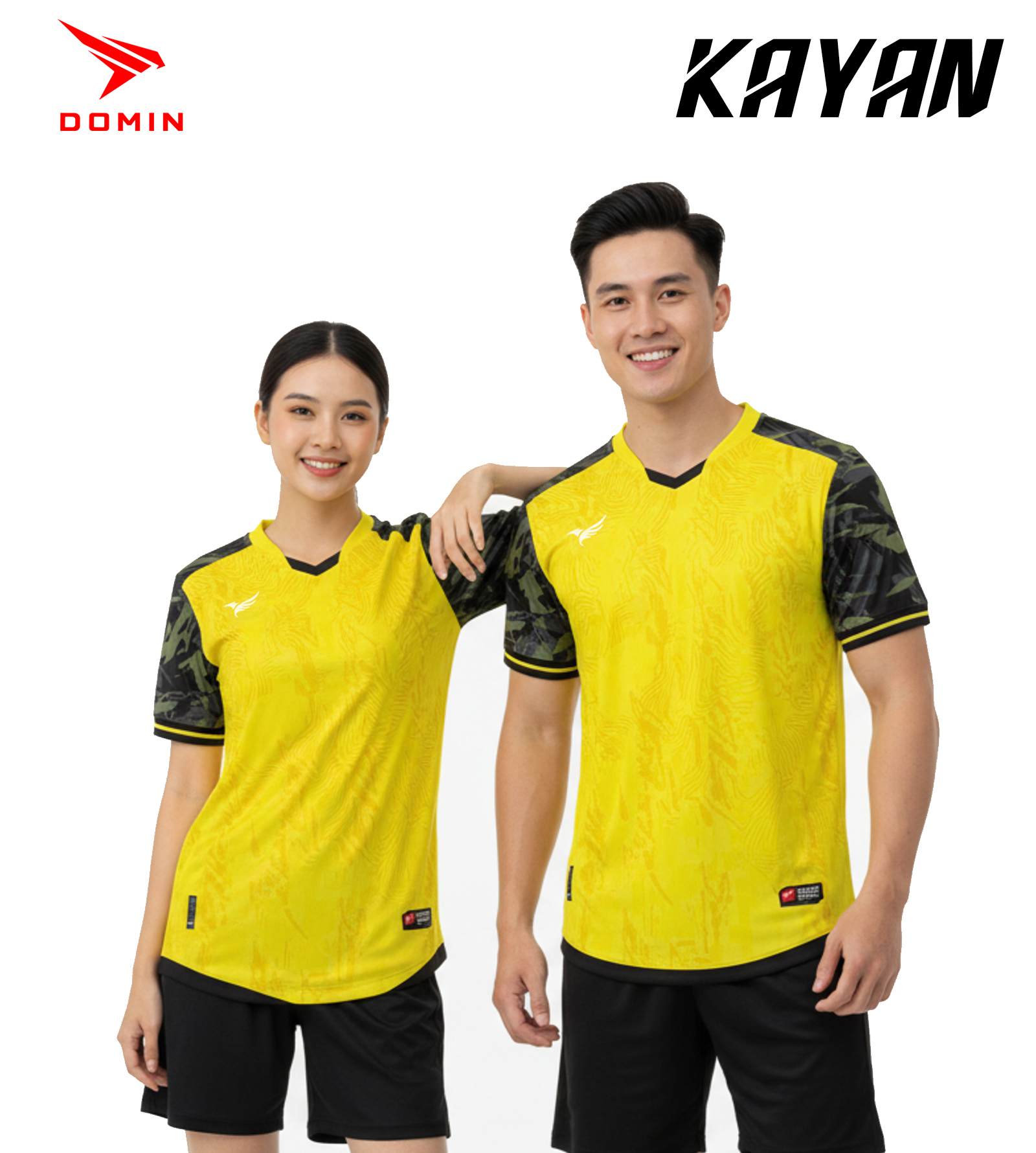 Áo Đá Banh DOMIN KAYAN Chính Hãng – Co Giãn 4 Chiều, Thấm Hút Thần Tốc, Form Dáng Tôn Thể Hình