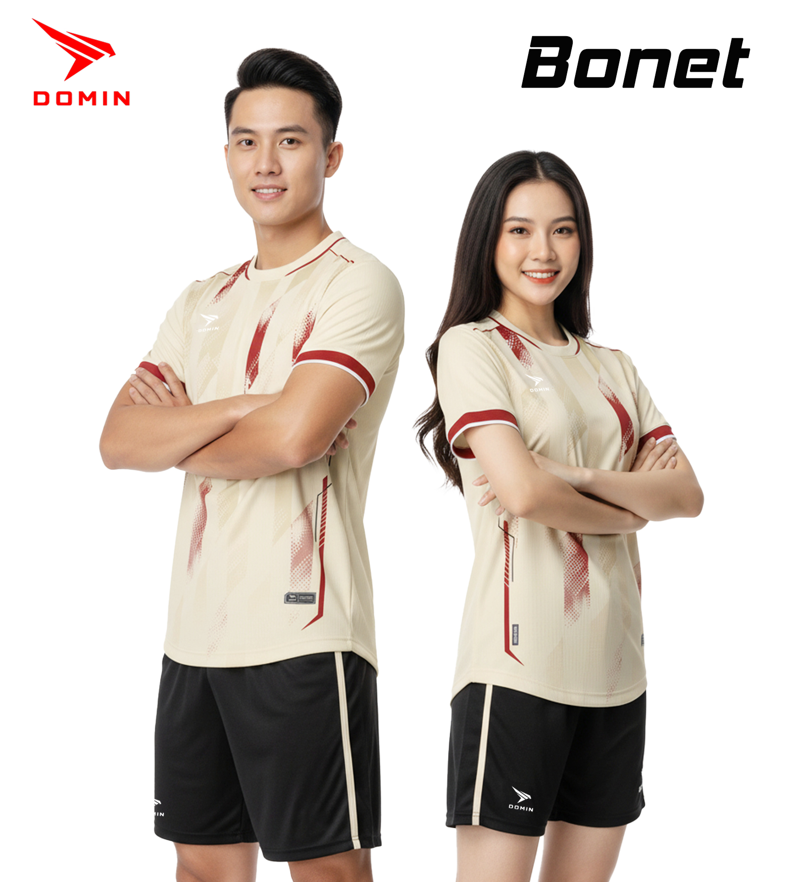 Bộ Quần Áo Bóng Đá Domin BONET – Vải Mè Sọc Nhuyễn Cao Cấp, Siêu Thoáng, Thiết Kế Độc Bản 2026