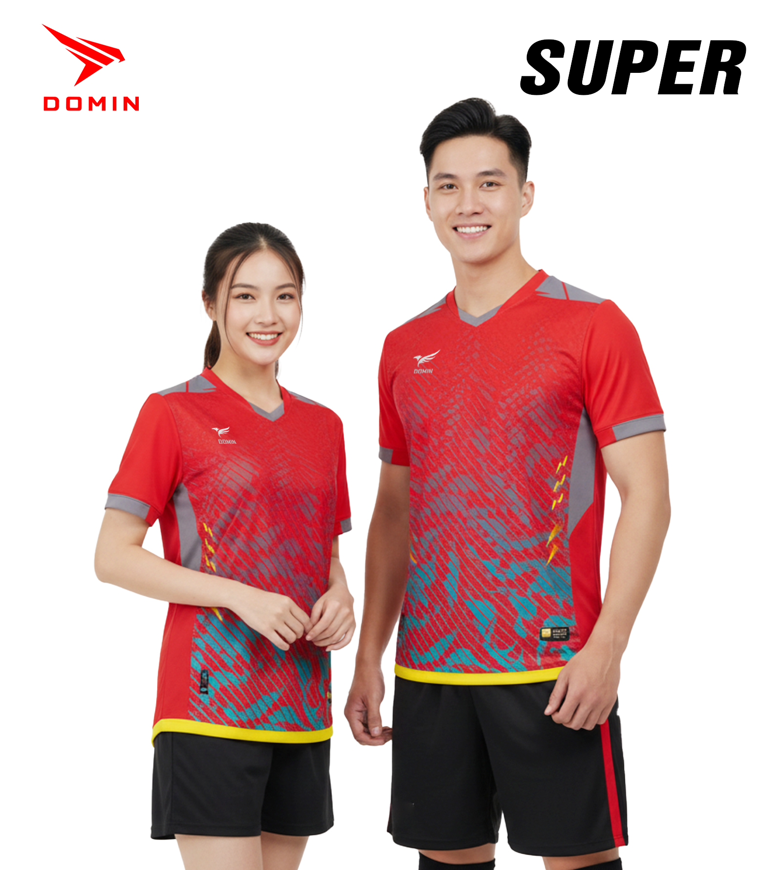 Bộ Quần Áo Bóng Đá Domin SUPER – Vải Mè Kim Cương Cao Cấp, Siêu Thoáng, Thiết Kế Đẳng Cấp 2026