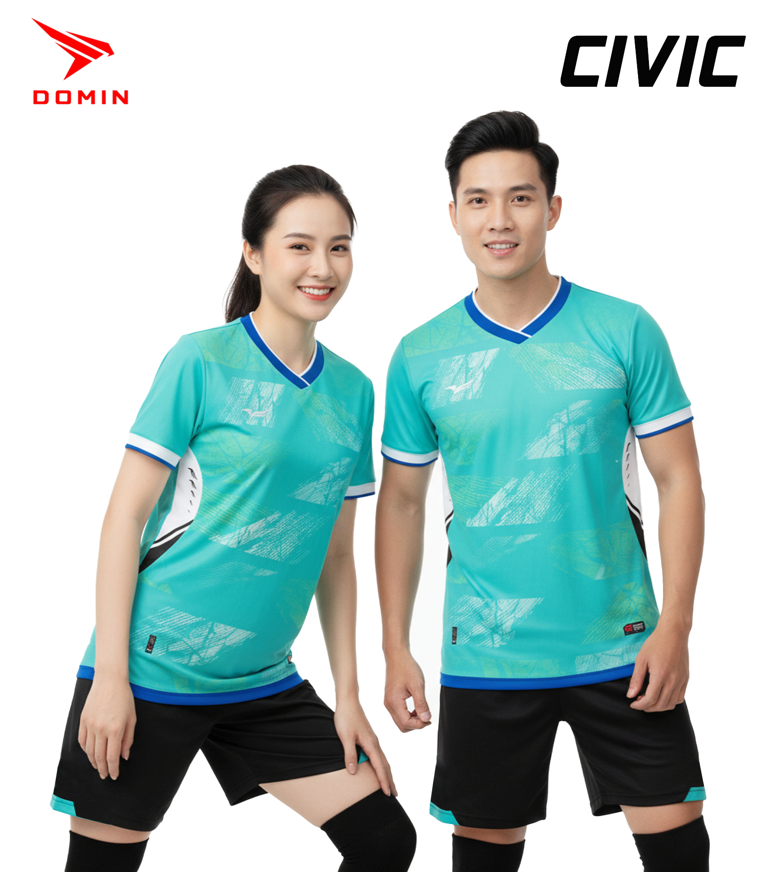 Bộ Quần Áo Bóng Đá DOMIN CIVIC – Thiết Kế Hiện Đại, Vải Mè Cao Cấp, Siêu Thoáng Khí