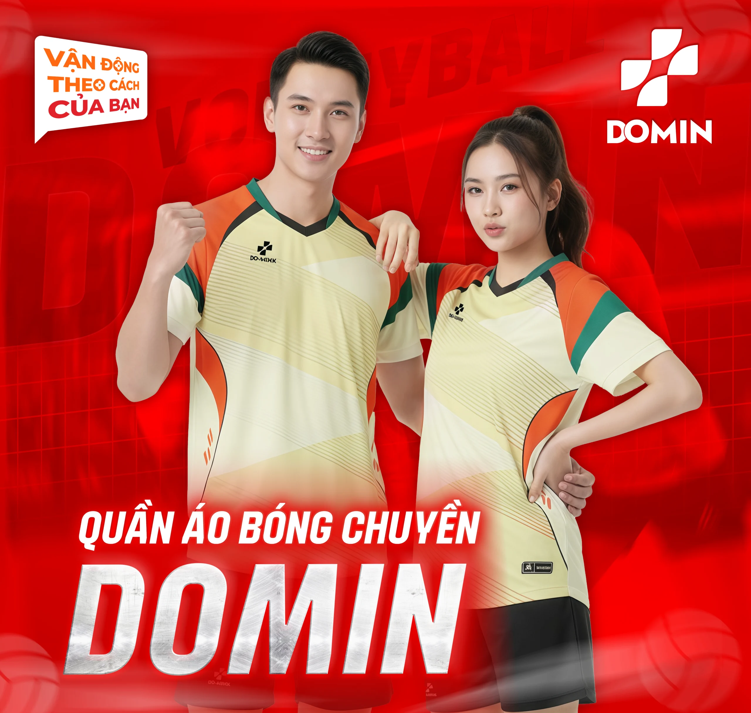 Bộ quần áo bóng chuyền Domin