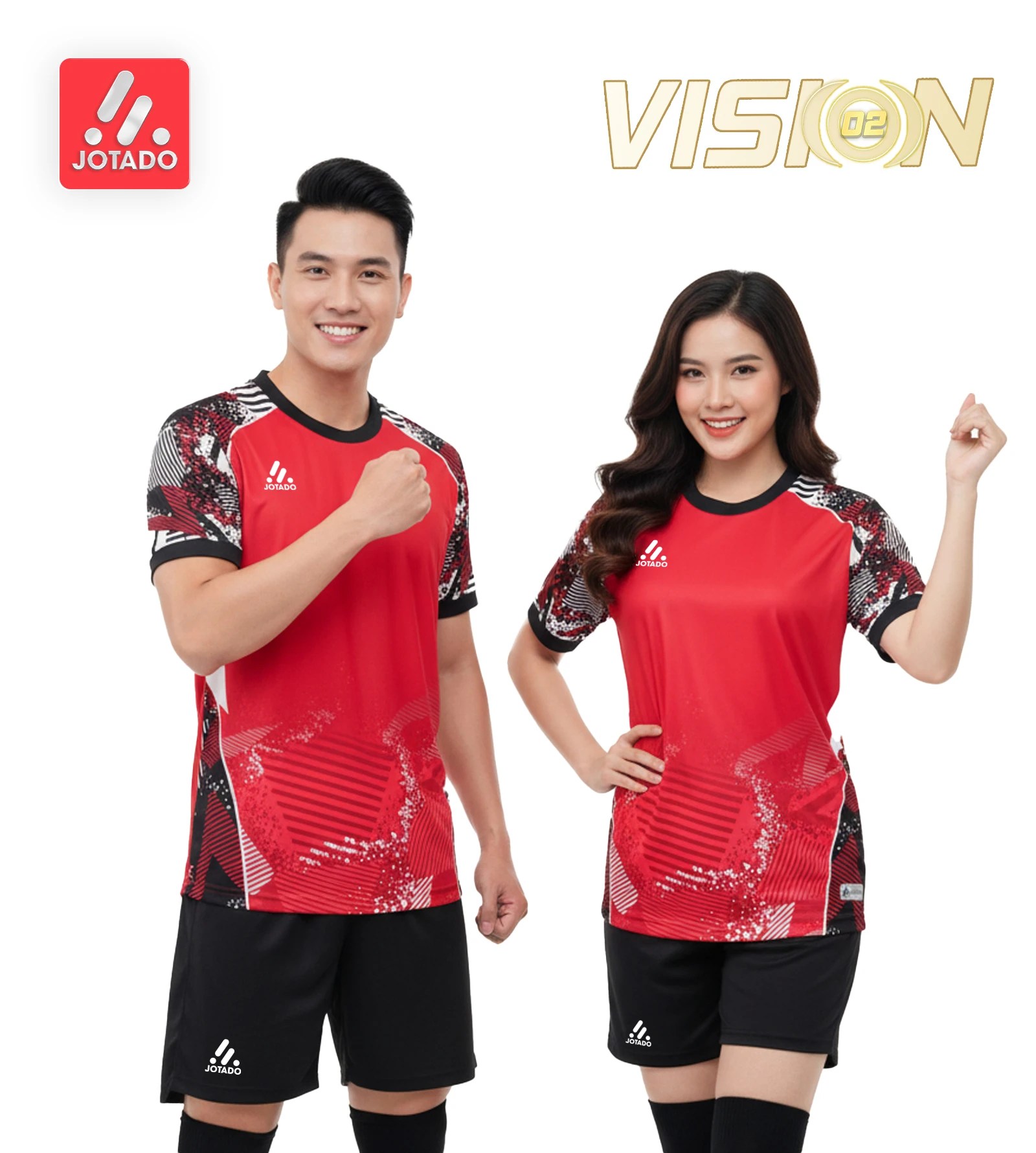 Bộ Quần Áo Bóng Đá Jotado VISION - 02 – Vải Mè Kim Cao Cấp, Siêu Thoáng, Thiết Kế Hiện Đại 2026