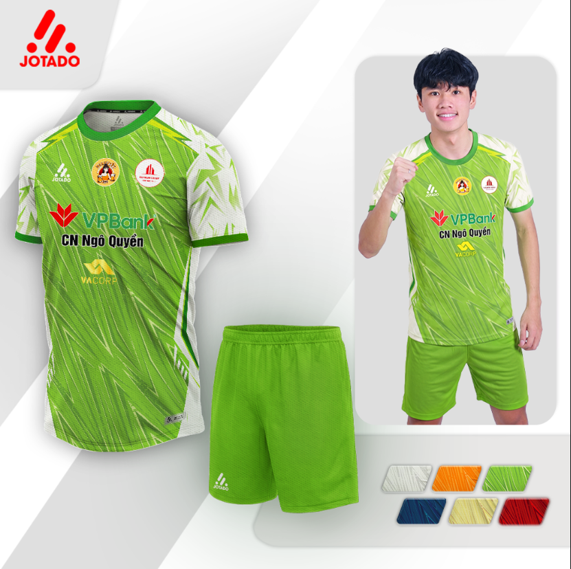 Bộ Quần Áo Bóng Đá Jotado Đại Nam FC HPL-S13 – Vải Mè Kim Cao Cấp, Thiết Kế Độc Bản