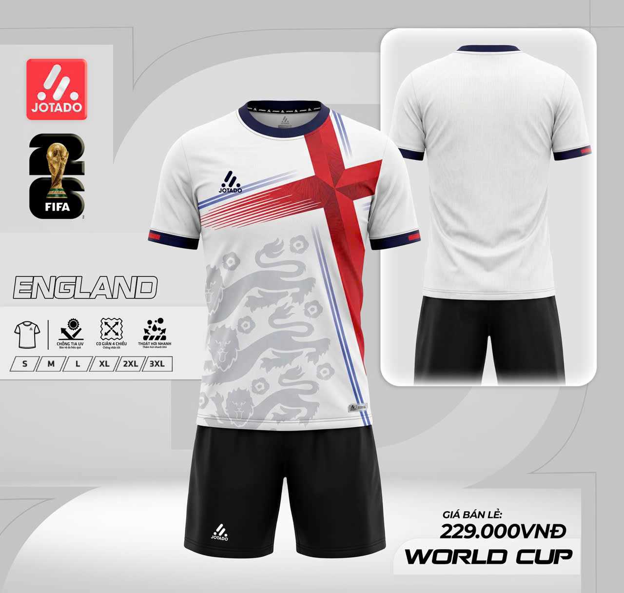 [DOM] Bộ bóng đá Jotado-BST WC 2026 England