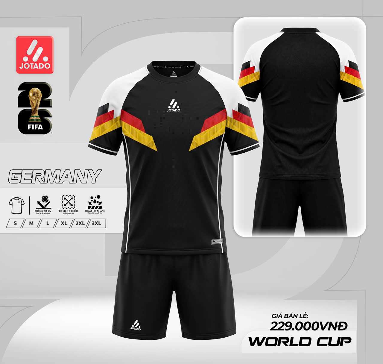 Bộ bóng đá Jotado-BST WC 2026 Germany