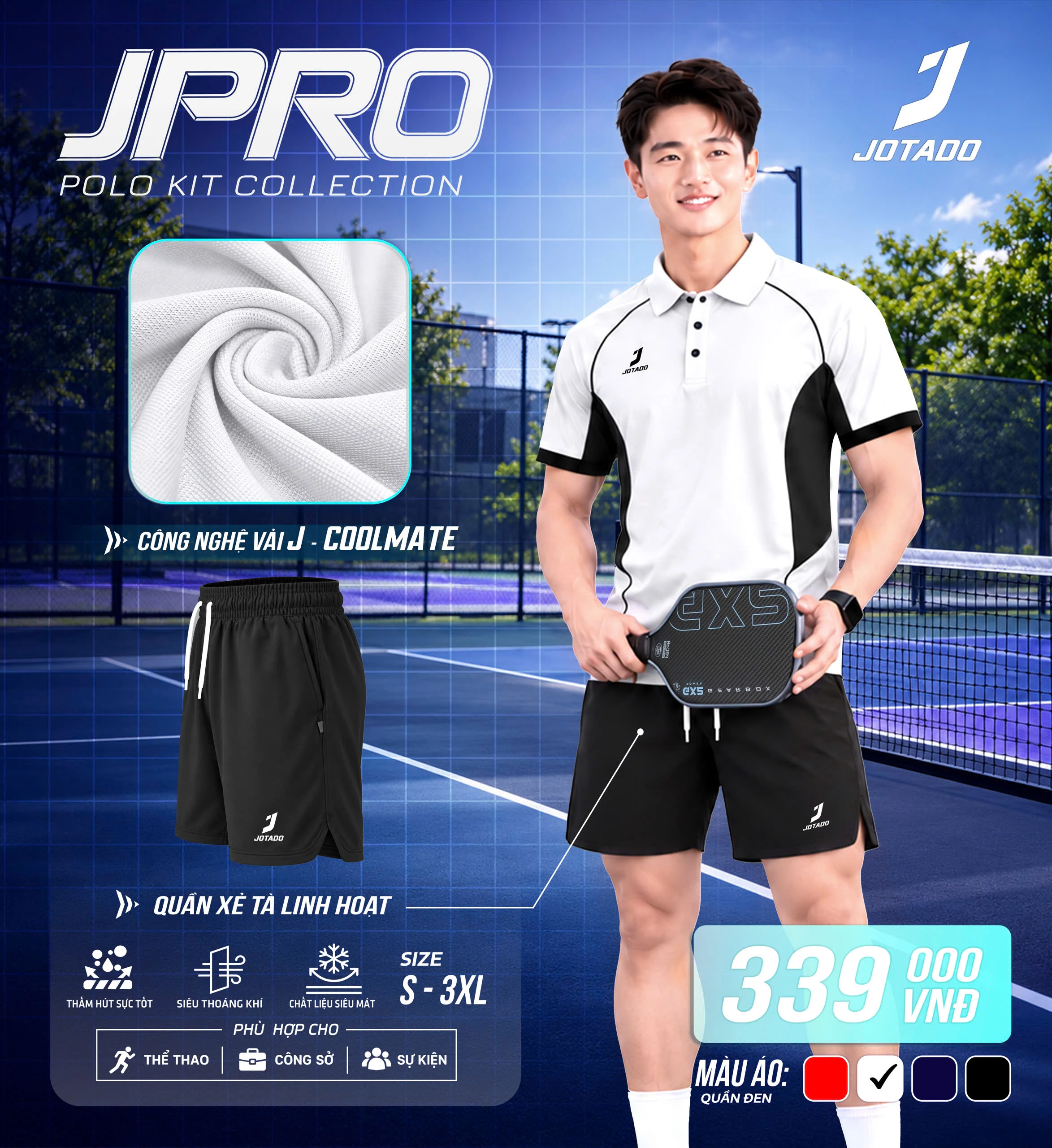 Áo Polo Jotado JPRO Chính Hãng – Nâng Tầm Phong Cách